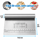 Espátula Multiuso em Aço Inox com Régua Graduada – 15 cm