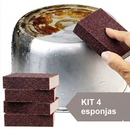 BrilhoFácil | Esponja Abrasiva para Limpeza Pesada