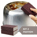 BrilhoFácil | Esponja Abrasiva para Limpeza Pesada
