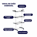 MaxiSeca | Varal Vertical Dobrável de 3 Andares