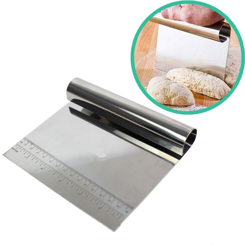 Raspador em Inox Espátula Cortador De Massas e Chocolates