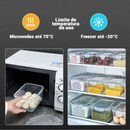 Kit 3 potes Organizadores para Geladeira Organizador de Alimentos Vegetais Cozinha Moderna